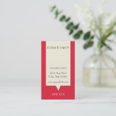 Carte de Punch Carte de visite Loyauté Salon (Debout devant)