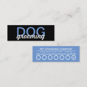 carte de punch de toilettage pour chien (Devant / Derrière)