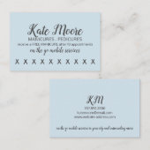 Carte de Punch Loyauté Client Manicurist Salon Nai (Devant / Derrière)