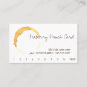 Carte de punch pour la coupe de café Cercle de boi (Devant)