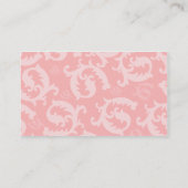Carte de Punch promotionnelle Pink Damask (Dos)