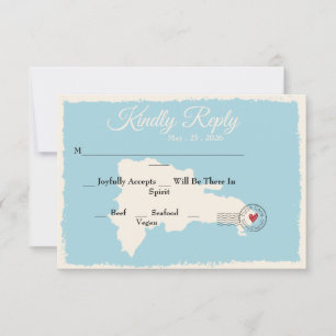 Carte de Punta Cana République Dominicaine Aquarel