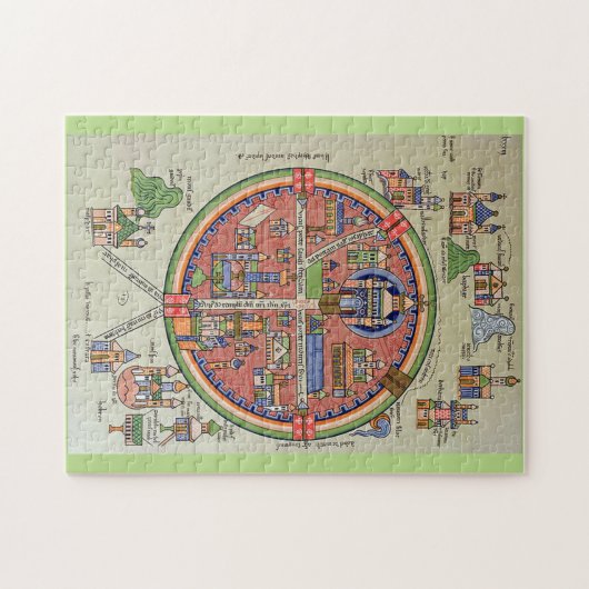 Carte de puzzle de Jérusalem (Horizontal)