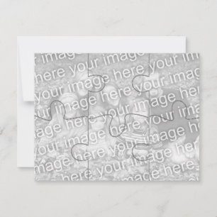 Carte de puzzle "maquette" photo personnalisable -
