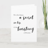 Carte de puzzle unique - Révélation de bébé éclata (Devant)