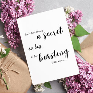 Carte de puzzle unique - Révélation de bébé éclata