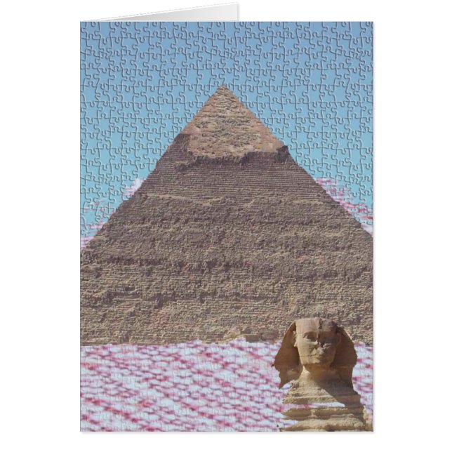 CARTE DE PYRAMIDE DE KHUFU (Devant)
