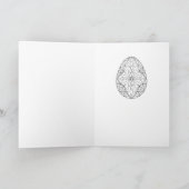 Carte de Pysanky à colorier 1 (Intérieur)