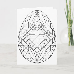 Carte de Pysanky à colorier 2