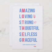 Carte de qualité Extraordinaire personnalisée pour (Devant / Derrière)