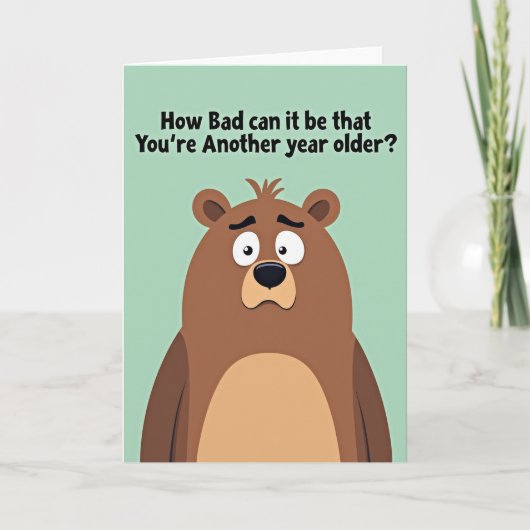 Carte de question de l'ours fantaisiste (Devant)