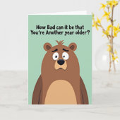 Carte de question de l'ours fantaisiste (Fleur jaune)