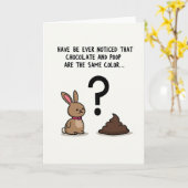 Carte de question marron (Fleur jaune)