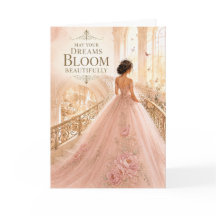 Carte de Quinceañera Que Vos Rêves Éclosent Magnif