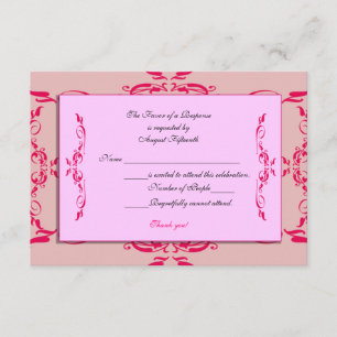 Carte de Quinceanera RSVP