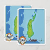 carte de Raasay en Écosse (Devant / Derrière)