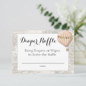 Carte de rabat à air chaud de la fille de ballon (Debout devant)