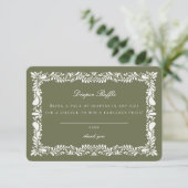 Carte de rabat à carreaux Talavera Vert Insertion (Debout devant)