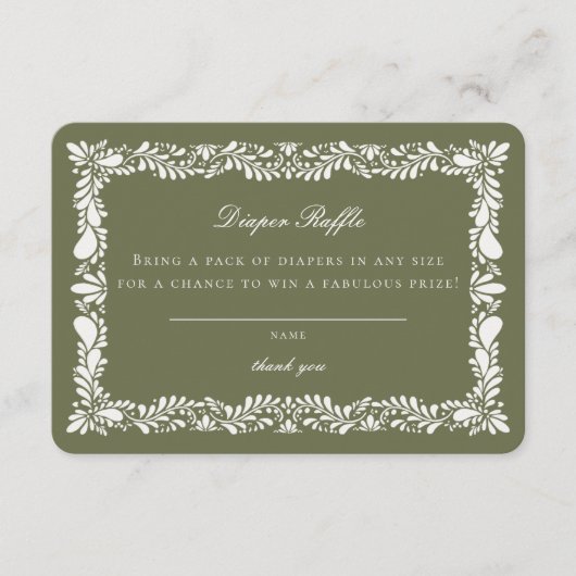 Carte de rabat à carreaux Talavera Vert Insertion (Devant)