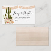 Carte de rabat à couches Boho Cactus (Devant / Derrière)