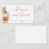 Carte de rabat à couches de palmiers séchées Boho (Devant / Derrière)