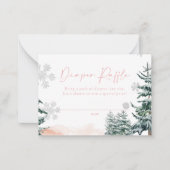 Carte de rabat à couches roses d'hiver (Devant)