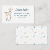 Carte de rabat au Baby shower de bois d'hiver (Devant / Derrière)