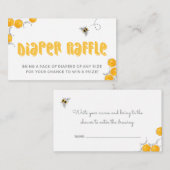 Carte de rabat au Baby shower de la couche de miel (Devant / Derrière)