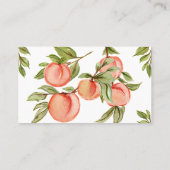 Carte de rabat au Baby shower de pêche sucrée (Dos)