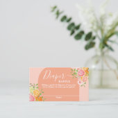 Carte de rabat Baby shower Citrus (Debout devant)