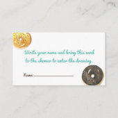 Carte de rabat Baby shower de couches d'aquarelle (Dos)