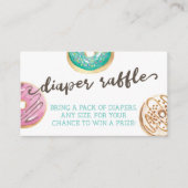 Carte de rabat Baby shower de couches d'aquarelle (Devant)