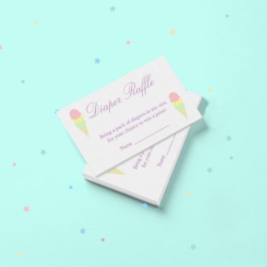 Carte de rabat Baby shower de couches de glace d'é