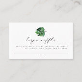 Carte de rabat Baby shower de plage CORA Tropical (Devant)