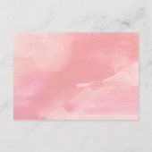 Carte de rabat Baby shower floral Aquarelle (Dos)