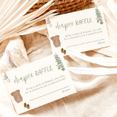 Carte de rabat | Baby shower Garçon Sage Green