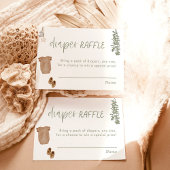 Carte de rabat | Baby shower Garçon Sage Green