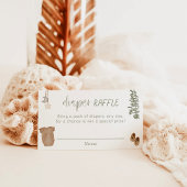 Carte de rabat, Baby shower neutre vert Sage