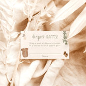 Carte de rabat, Baby shower neutre vert Sage