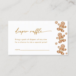 Carte de rabat Baby shower pain d'épices