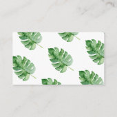 Carte de rabat Baby shower Safari (Dos)