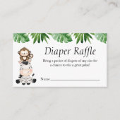 Carte de rabat Baby shower Safari (Devant)