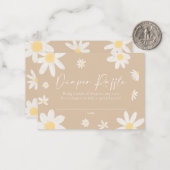 Carte de rabat Beige Daisy (Devant/Arrière en situation)