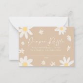 Carte de rabat Beige Daisy (Devant)