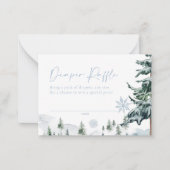 Carte de rabat bleu hiver (Devant)