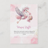 Carte de rabat - Bouche rose Bébé Fille Douche (Devant)