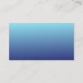 Carte de rabat Boy Blue Ombre Baby shower (Dos)