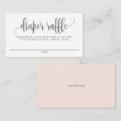 Carte de rabat de Baby shower de couches noire de  (Devant / Derrière)