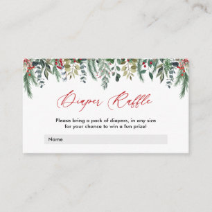 Carte de rabat de Baby shower d'hiver