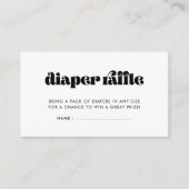 Carte de rabat de Baby shower Retro vintage (Devant)